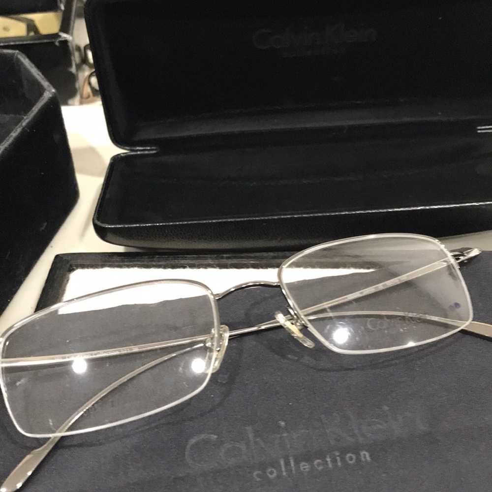 Calvin Klein 100% titanium semi rimless